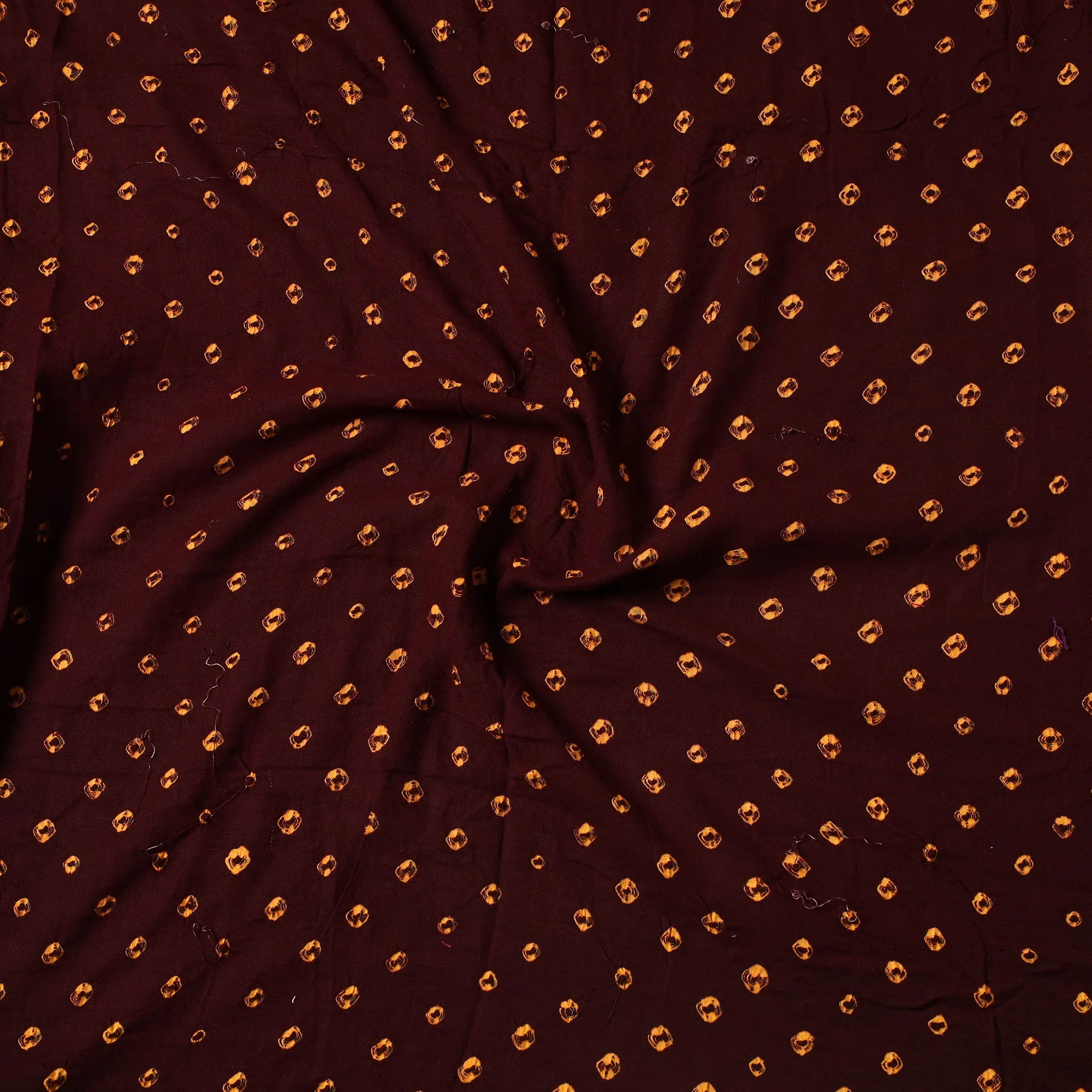 Brown - Kutch Bandhani Tie-Dye Cotton Precut Fabric 59