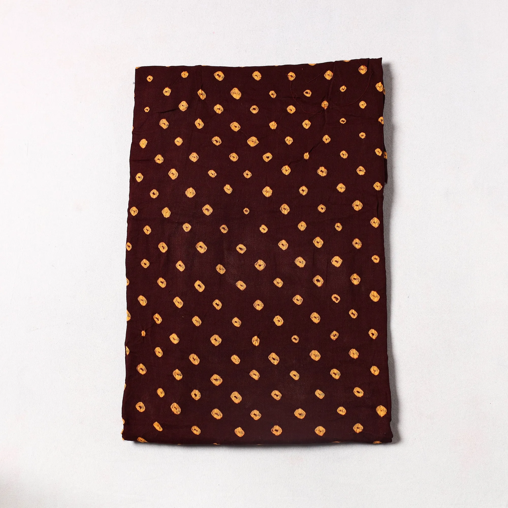 Brown - Kutch Bandhani Tie-Dye Cotton Precut Fabric 59