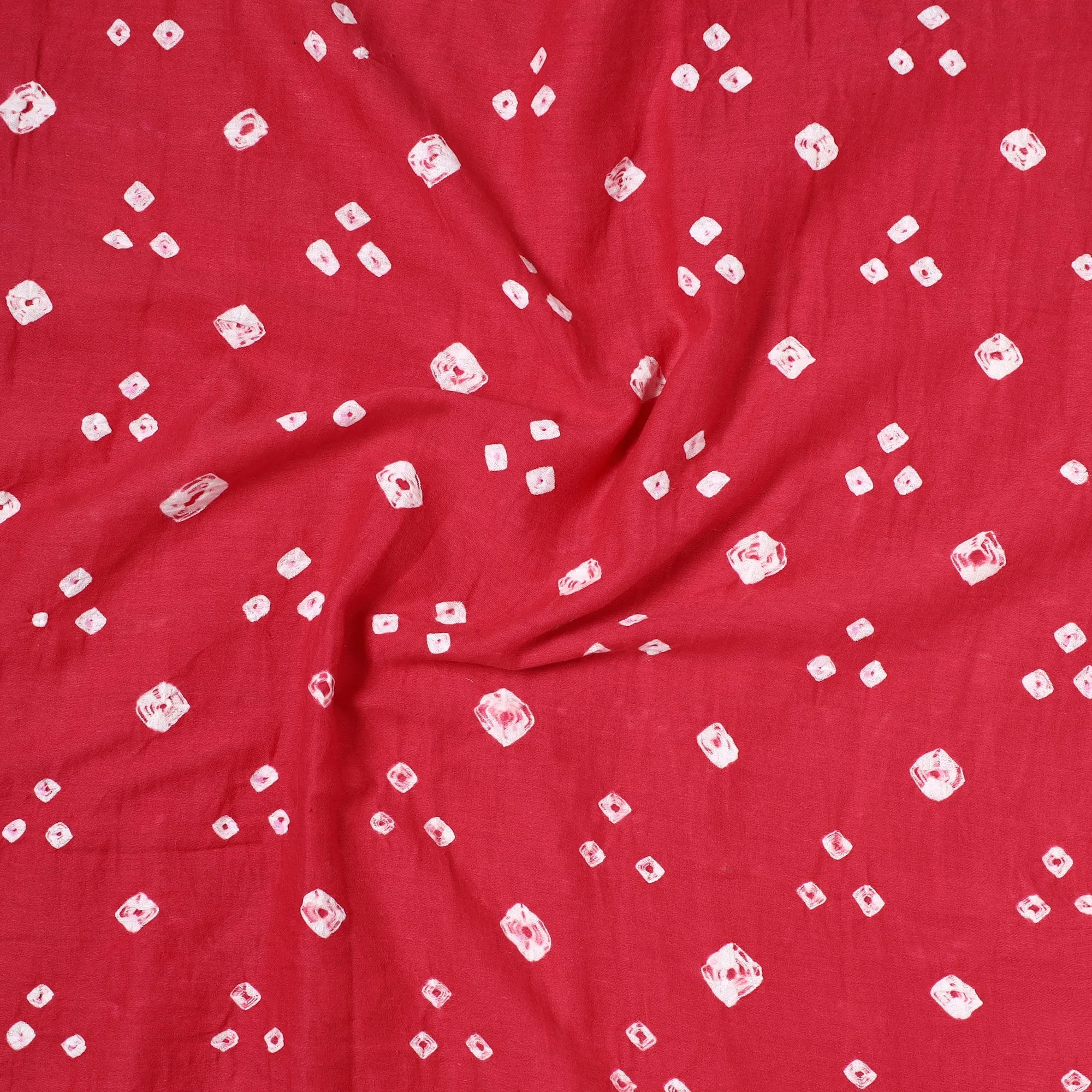 Kutch Bandhani Tie-Dye Satin Cotton Precut Fabric 18