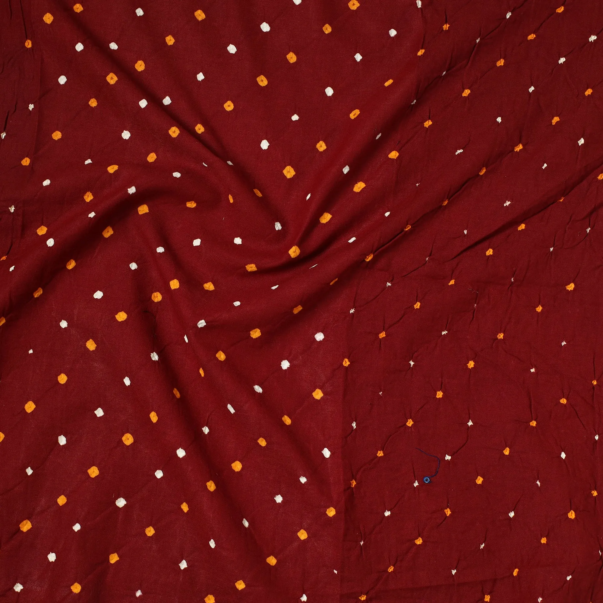 Kutch Bandhani Tie-Dye Satin Cotton Precut Fabric 74